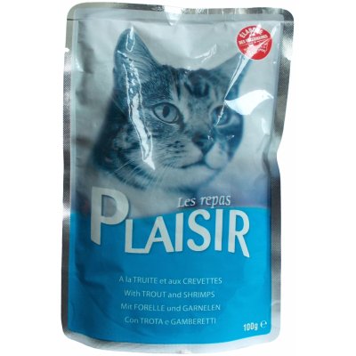 Plaisir Cat pstruh krevety 100 g – Zboží Mobilmania