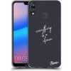 Pouzdro a kryt na mobilní telefon Huawei Picasee silikonový černý obal pro Huawei P20 Lite - Vše je na tobě