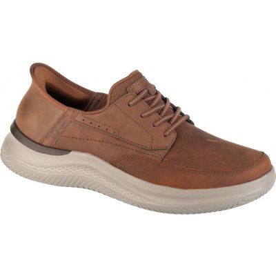 Skechers šněrovací polobotky Hasting rory hnědé – Hledejceny.cz