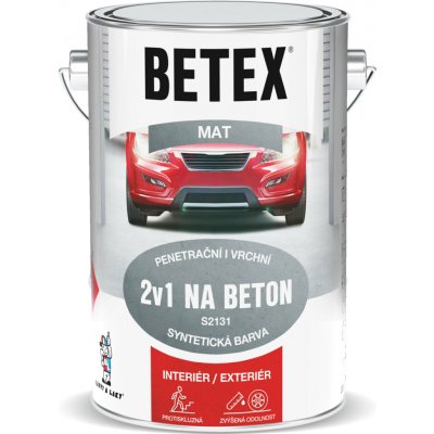 Betex 2v1 na beton S2131 5 kg šedá – HobbyKompas.cz