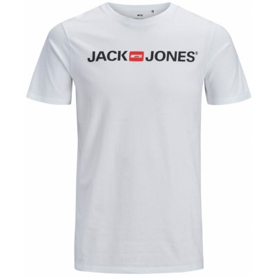 Jack & Jones pánské triko JJECORP 12137126 white