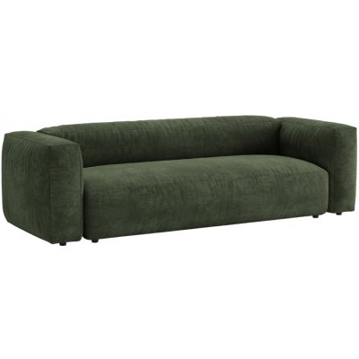 Micadoni Zelená sametová pohovka rozkládací pohovka Martina 264 cm – Hledejceny.cz