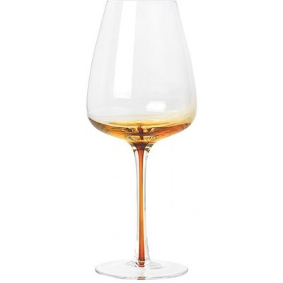 Broste Sklenice na víno Amber oranžová barva sklo 400 ml