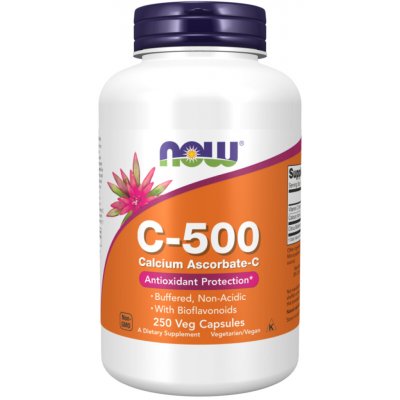 Now Foods Vitamin C-500 Calcium Ascorbate-C 250 kapslí – Hledejceny.cz