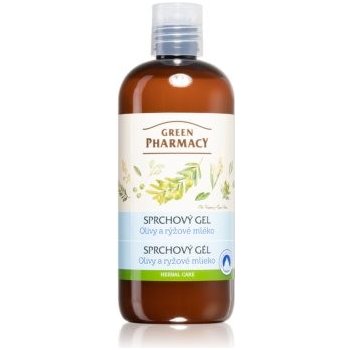 Green Pharmacy Body Care Olive & Rice Milk sprchový gel 0% Parabens Silicones PEG 500 ml