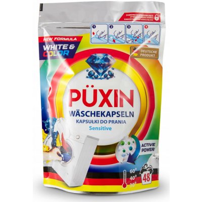 Puxin kapsle na praní Sensitive White And Color 48 PD – Zboží Mobilmania