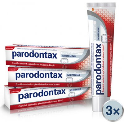Parodontax Zubní pasta s bělicím účinkem Whitening Tripack 3 x 75 ml