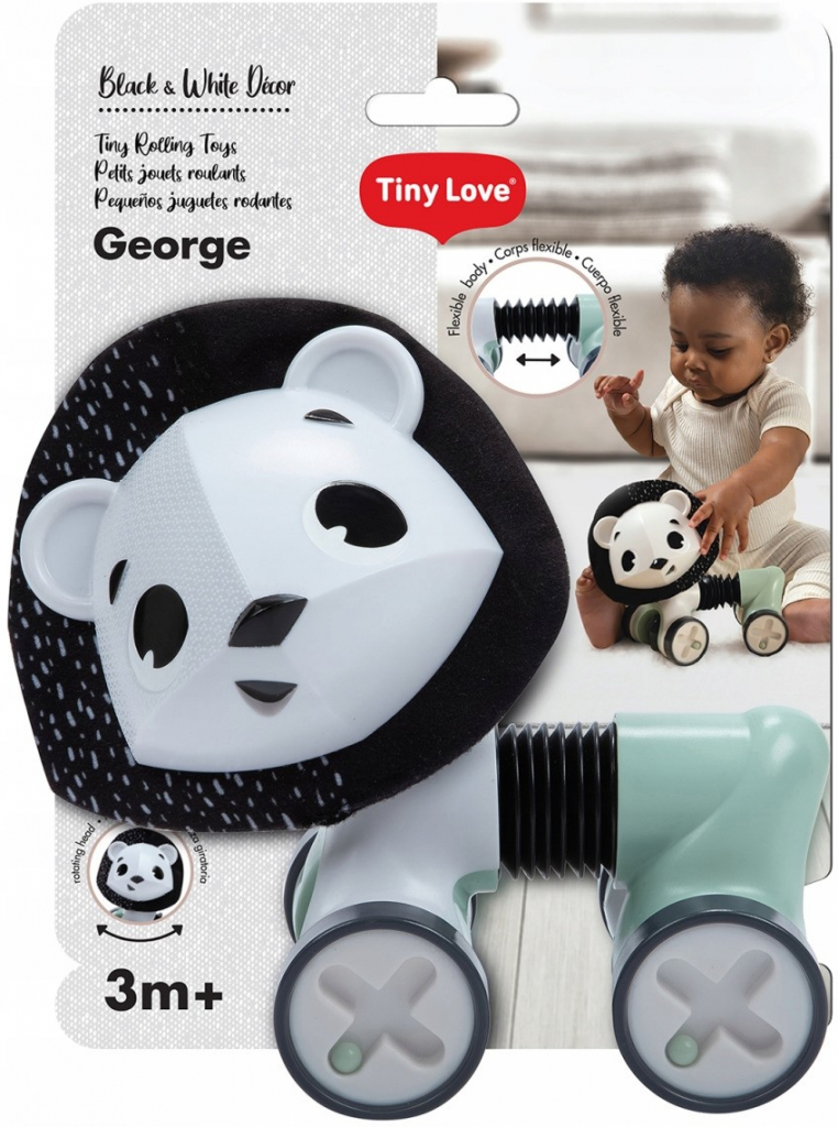 TINY LOVE Interaktivní hračka LEW GORGE Decor černobílá