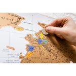 Stírací mapa světa deluxe bílá 88 x 52 cm – Hledejceny.cz