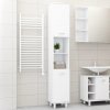 Koupelnový nábytek Nábytek XL Koupelnová skříňka bílá 30 x 30 x 179 cm kompozitní dřevo