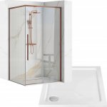 REA/S Sprchový kout SOLAR Copper Brush 90 x 90 Se sprchovou vaničkou Savoy KPL-96011 – Sleviste.cz