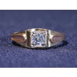 Zlatý zásnubní prsten se zirkonem 292 – Sleviste.cz