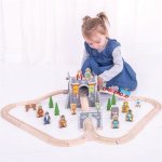 Bigjigs Dřevěná vláčkodráha Středověk – Zboží Dáma