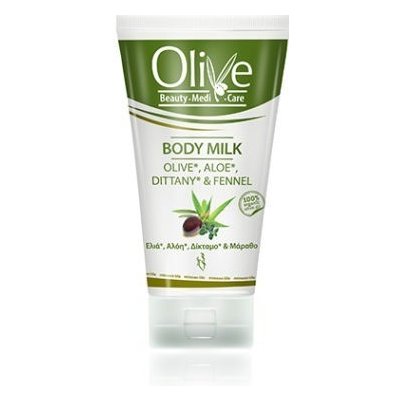 OliveBeauty Medicare Olivové tělové mléko s aloe, dobromyslí a fenyklem pro suchou pokožku 30 ml