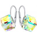 Swarovski Crystal SILVEGO kostky s AB krystalem Swarovski VSW042E