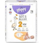 Bella Baby Happy Soft&Delicate 2 Mini 3–6 kg 78 ks – Sleviste.cz