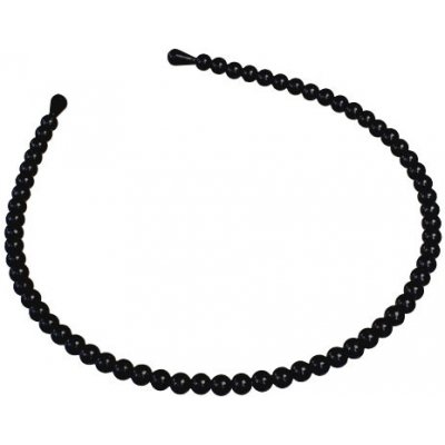 Kovová perličková čelenka - černá – Zbozi.Blesk.cz