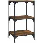 Knihovna kouřový dub 40x33x70,5 cm kompozitní dřevo a ocel – Hledejceny.cz