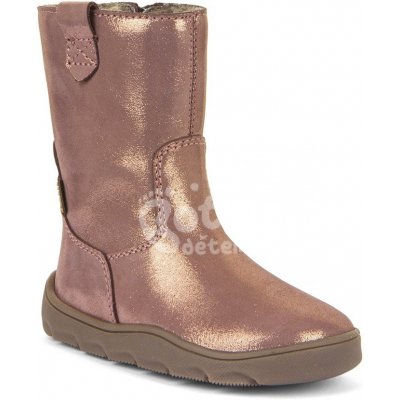 Froddo Zeru Tex boot zimní barefoot kozačky pink/gold – Hledejceny.cz