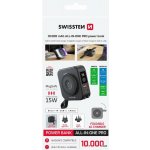 Swissten power bank ALL-IN-ONE PRO s výměnnými vidlicemi (USA, EU, UK) 10000 mAh 20W černá 22013978 – Zboží Mobilmania