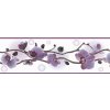 Bordura na zeď Samolepící bordura B83-13-14, rozměr 5 m x 8,3 cm, orchidej světle fialová, IMPOL TRADE