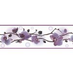 Samolepící bordura B83-13-14, rozměr 5 m x 8,3 cm, orchidej světle fialová, IMPOL TRADE – Zbozi.Blesk.cz