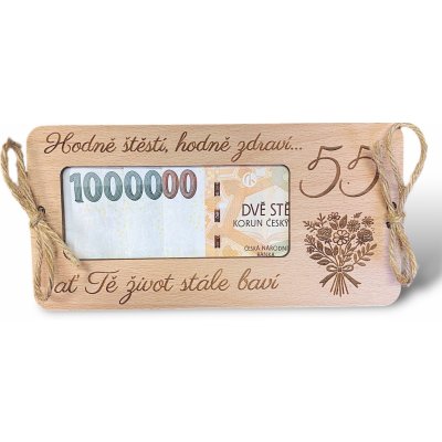 Dřevěné přání MILION - 60 let – Hledejceny.cz