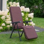 PATIO Polohovací zahradní křeslo s podnožkou Modena Plus Square Black Edition H047-04PB 461966 – Hledejceny.cz