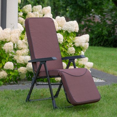 PATIO Polohovací zahradní křeslo s podnožkou Modena Plus Square Black Edition H047-04PB 461966 – Hledejceny.cz