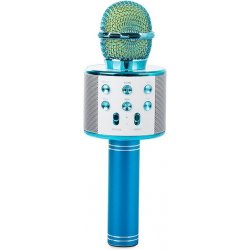 Verk 01377 Karaoke Bluetooth mikrofon 1800mAh modrá