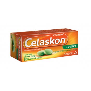 Celaskon Limetka žvýkací tablety Vitamin C tabletmnd 30 x 180 mg