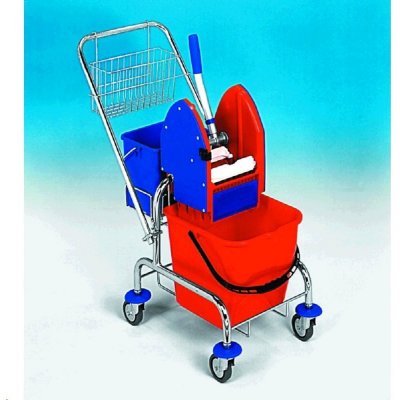 Eastmop Úklidový vozík Clarol 17 l PLUS košík na vodítko držák s 6 l kbelíkem 21005CL – Hledejceny.cz