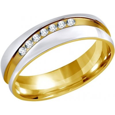 SILVEGO snubní ocelový prsten pro ženy Mariage RRC2050-Z