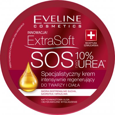 Eveline Cosmetics Extra Soft SOS intenzivní regenerační krém na tělo a obličej 175 ml – Zboží Dáma