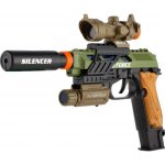 Teddies Pistole s doplňky plast na baterie se zvukem se světlem – Hledejceny.cz