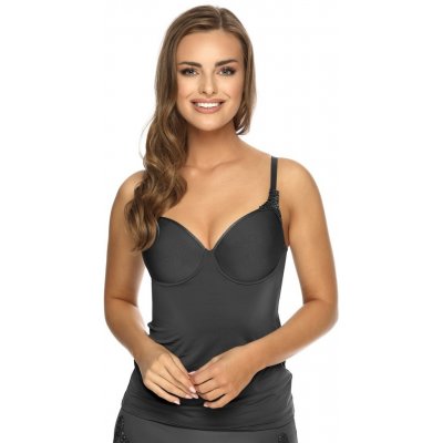 Dámská košilka Viania 181514 75 B Tm. šedá – Zboží Dáma