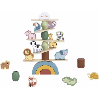 Tooky Toys balanční hra pastelová zvířátka – Hledejceny.cz