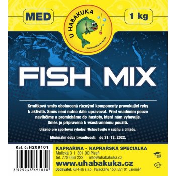 U Habakuka Krmítková směs Fish Mix 1kg Česnek