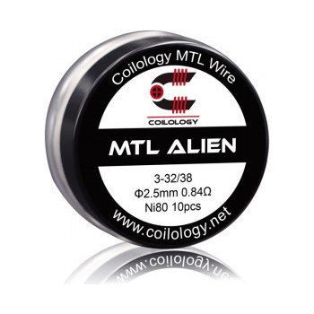 Ciology předmotané spirálky MTL Series - MTL Alien Ni80 0,84ohm 10ks