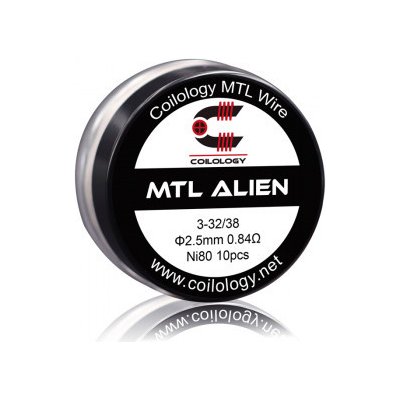 Ciology předmotané spirálky MTL Series - MTL Alien Ni80 0,84ohm 10ks – Zboží Mobilmania