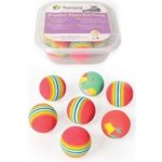 BOX Míček duhový mechová guma 4cm, 7ks – Zboží Dáma