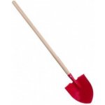 Teddies rýč špičatý červený s násadou 80 cm nářadí – Sleviste.cz