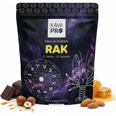 KávaPRO Káva ve znamení Rak zrnková 250 g – Hledejceny.cz