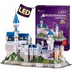 CubicFun 3D puzzle svítící Zámek Neuschwanstein 128 ks – Zboží Dáma
