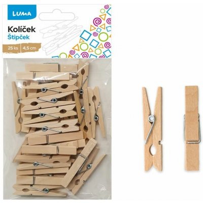 Kolíček LUMA 4,5 cm natur - 25 ks – Zboží Dáma