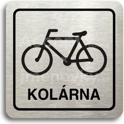 ACCEPT Piktogram kolárna - stříbrná tabulka - černý tisk – Hledejceny.cz