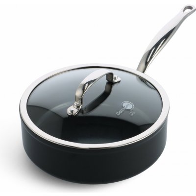 GreenPan BARCELONA PRO pánev 24 cm s poklicí, černá CC005327-001 – Hledejceny.cz