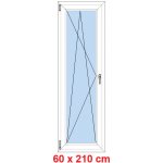 Soft Balkonové dveře otevíravé a sklopné Winchester/Bílá levé 60 x 210 cm – Sleviste.cz
