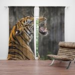 Sablio Závěs Řvoucí tygr: 2ks 140x250cm – Hledejceny.cz