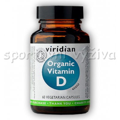 Viridian Vitamín D vegan 60 kapslí